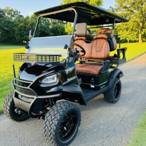 Bolt EV X4 Black Brown Stitch Golf Cart