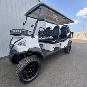 Bolt EV X6 White Black Club Seats Golf Cart