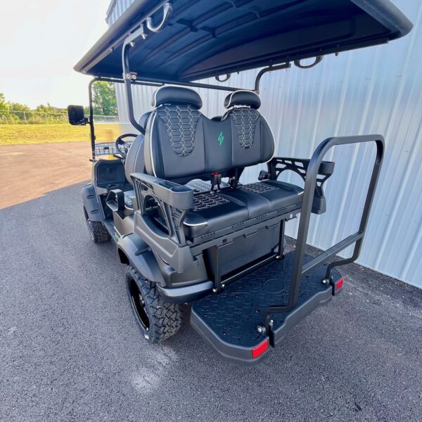 Bolt EV X4 Matte Black Diamond Stitch Golf Cart