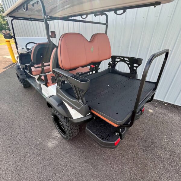 White Golf Cart